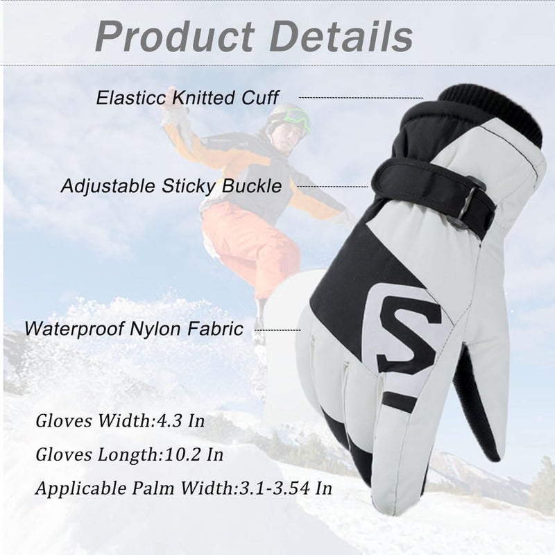 Ottsas Winter Gloves Women for Cold Weather Snow Gloves Touchscreen Ladies Ski Gloves for Women Waterproof Warm Windproof - Image 3